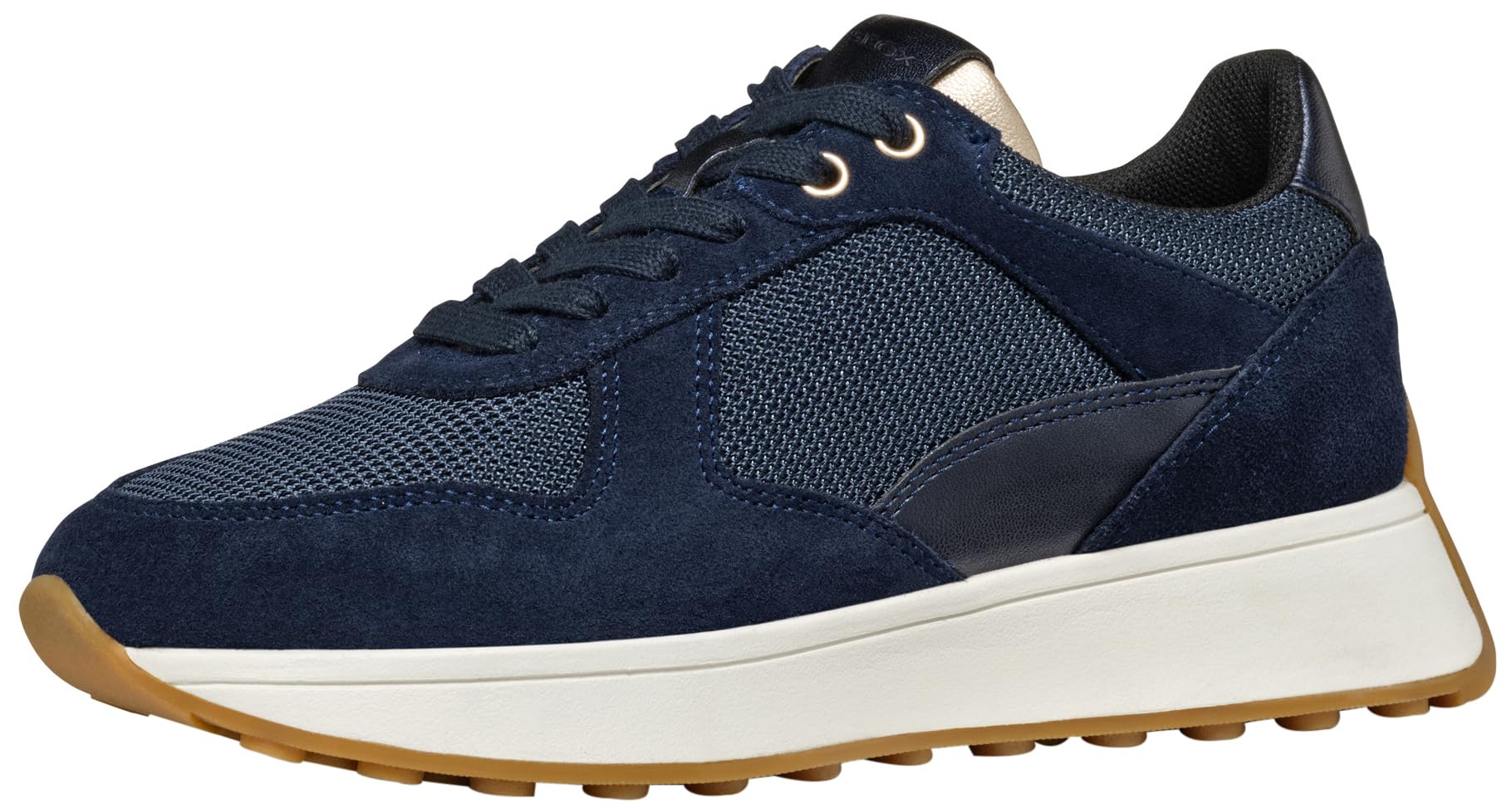 Geox Women's D Amabel B Trainers, Dk Jeans Navy, 7.5 UK