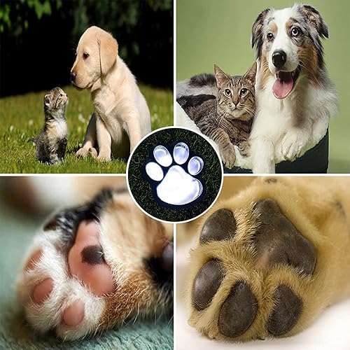 Miniatura 6 de Luces solares de 16.8 pies, tira de luces solares de animales de gato y perro (juego de 8) decoración al aire libre, calienta a tu mascota y haz que