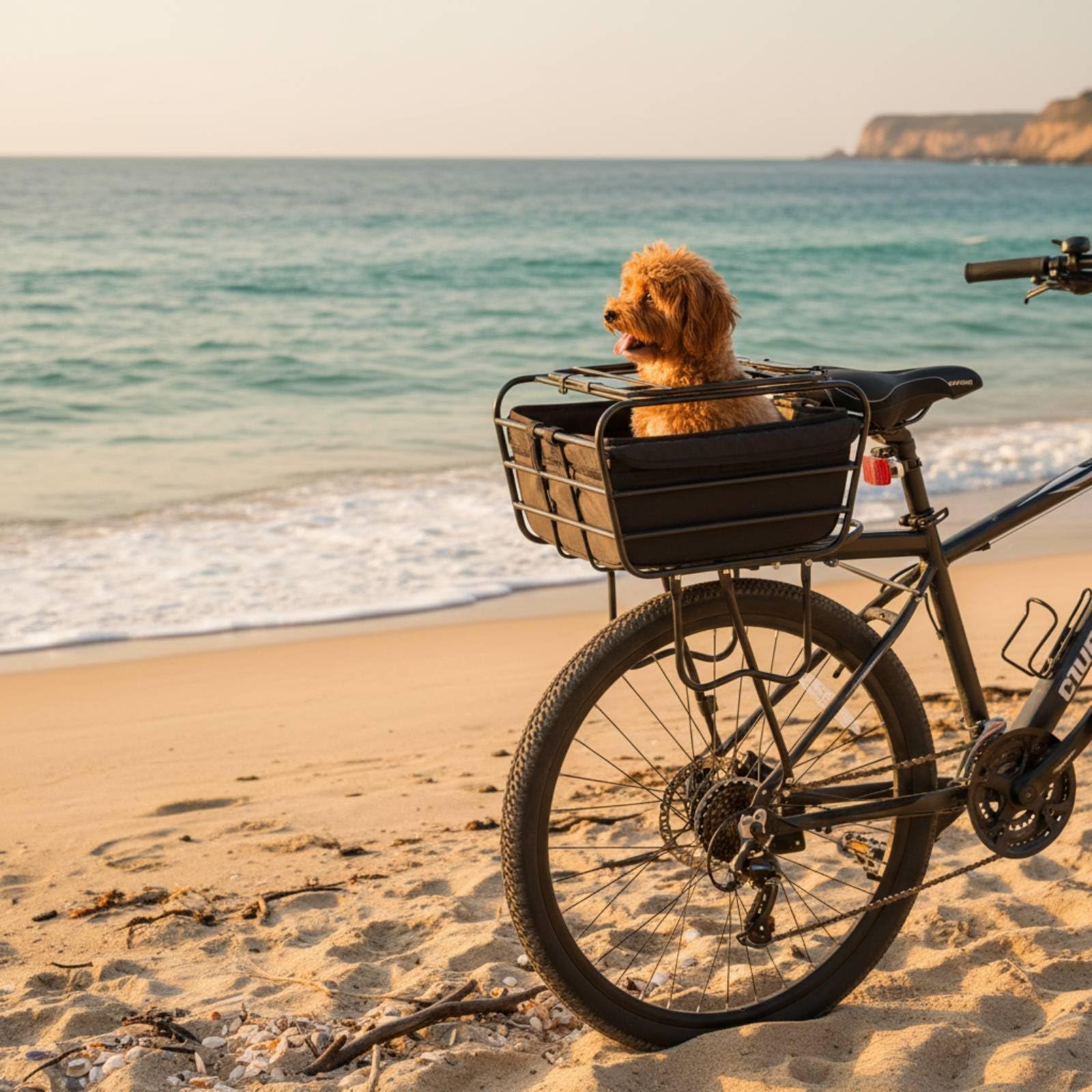 Panier pour Chien de Vélo Universel Panier de Transport pour Animaux de Compagnie Robuste et Stable pour Déplacements Quotidiens, Faire Les Courses