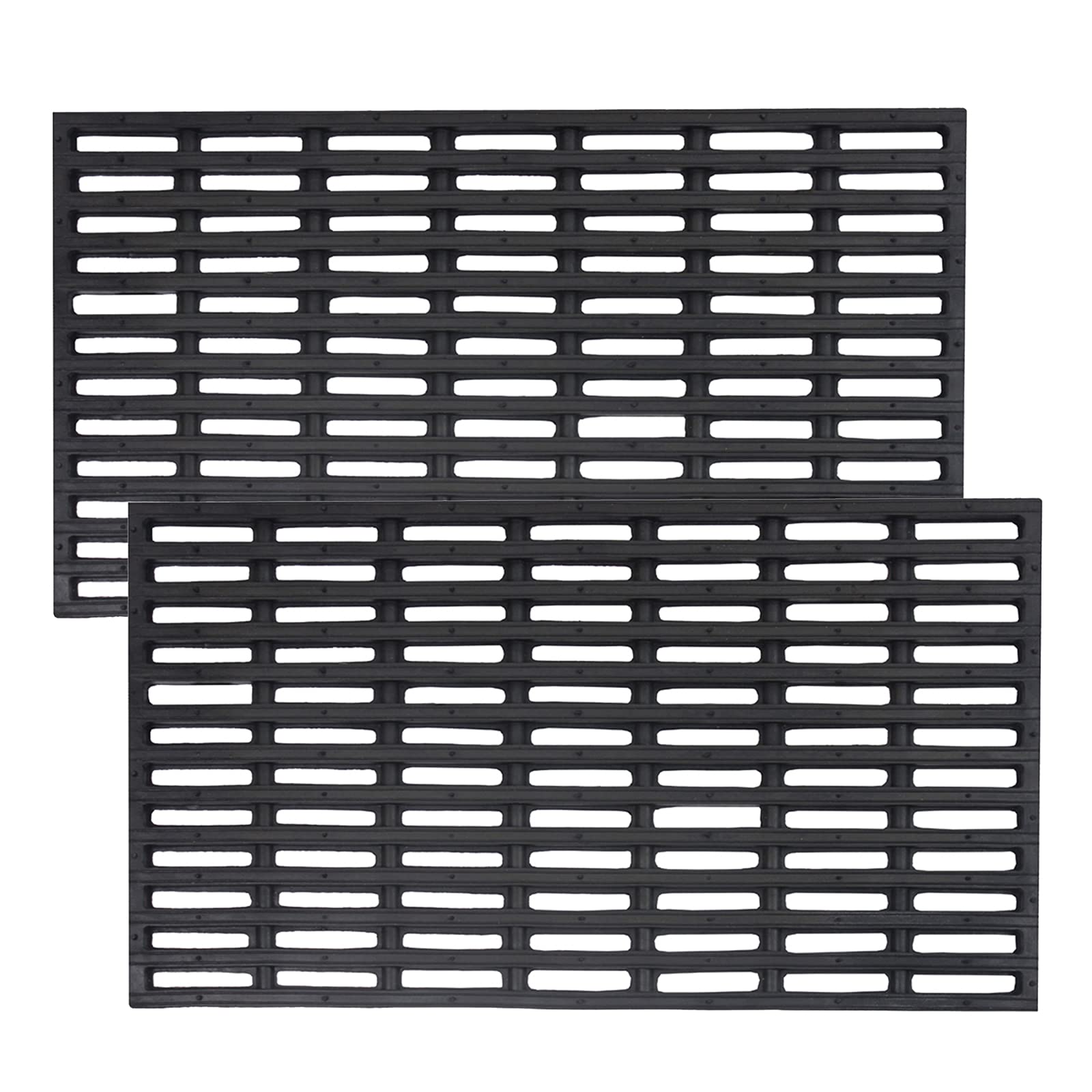 LSC Rubber Outdoor Heavy Duty Outside Door Mats 100% Natural Rubber Scrapper Door Mats For Entrance, Backdoor, Patio And Lawn (Pack of 2, 36 x 61 cm)