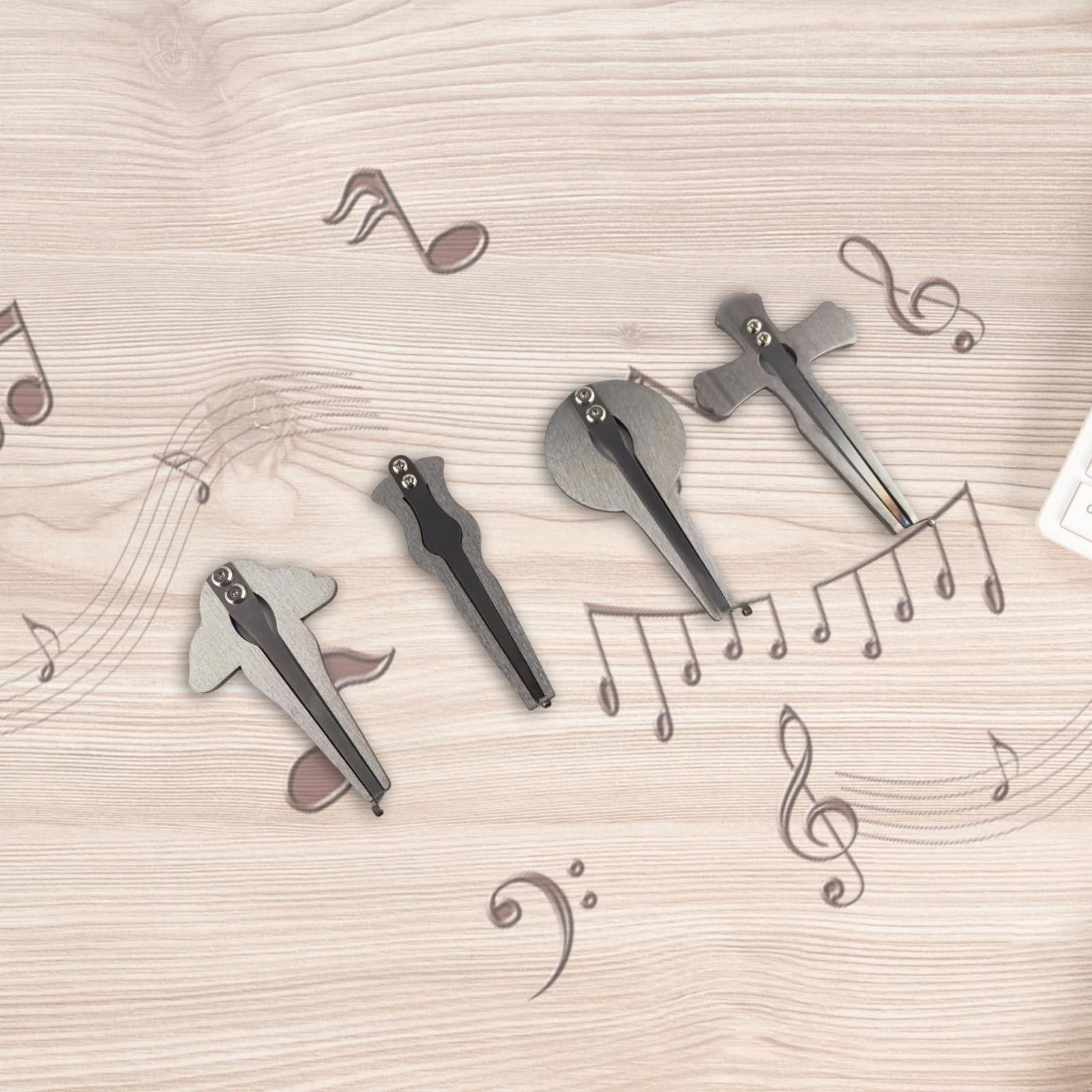 Lot de 4 Guimbardes Russes Originales et Créatives, Instrument de Musique Vibrant en Métal, Harpe à Bouche Portable Guimbarde, pour Débutants et Cadeau Musical