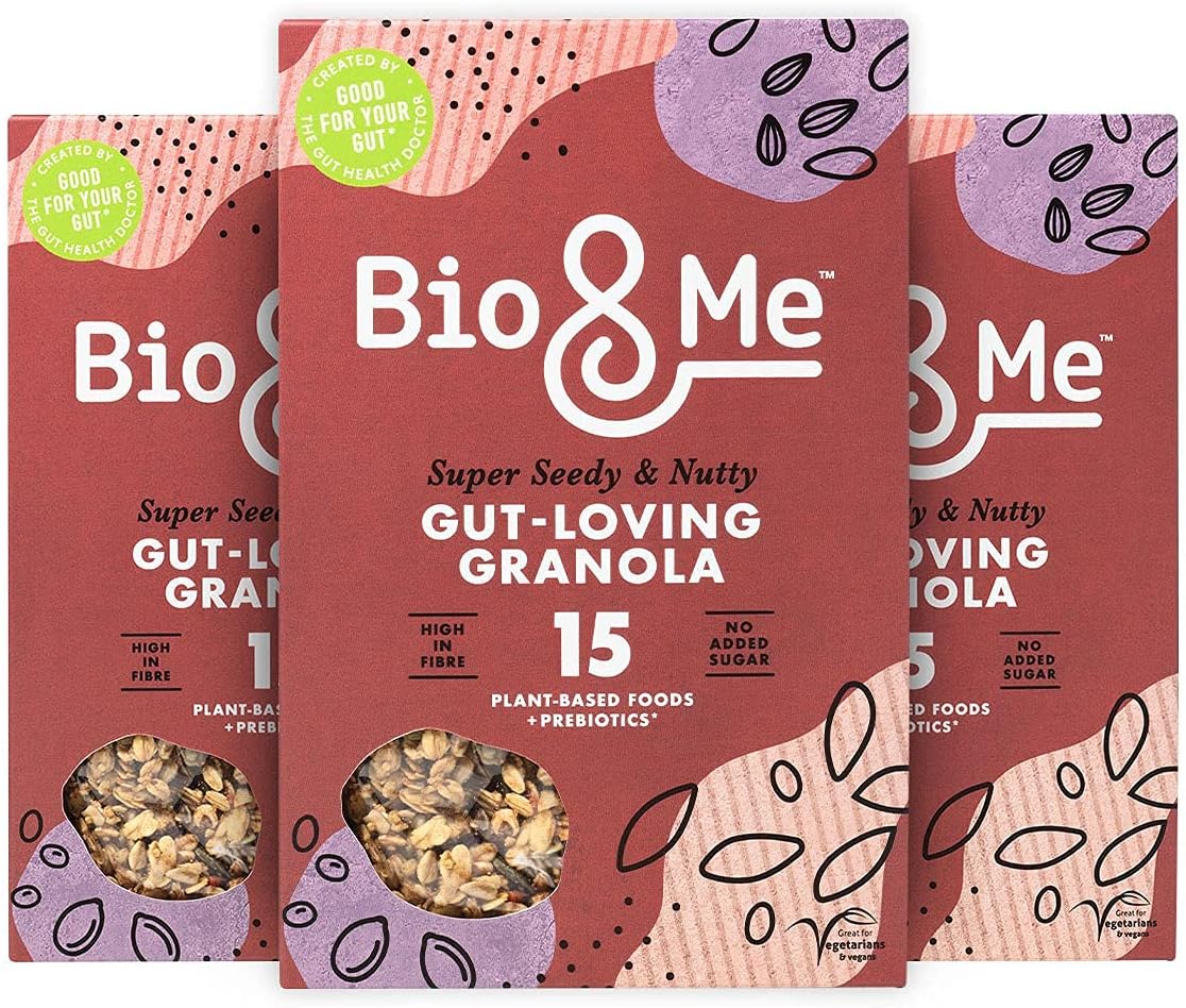 Bio&Me Super Seedy and Nutty Granola Vegan, No Added Sugar, Gut