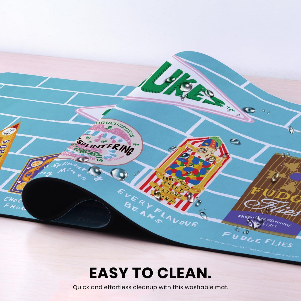 Head Case Designs Officially Licensed Harry Potter Honeydukes Graphics 37.4 x 15.75 x 0.16 inches (900 x 400 mm) - XL Gaming Office Desk PC Keyboard Mouse Mat Pad