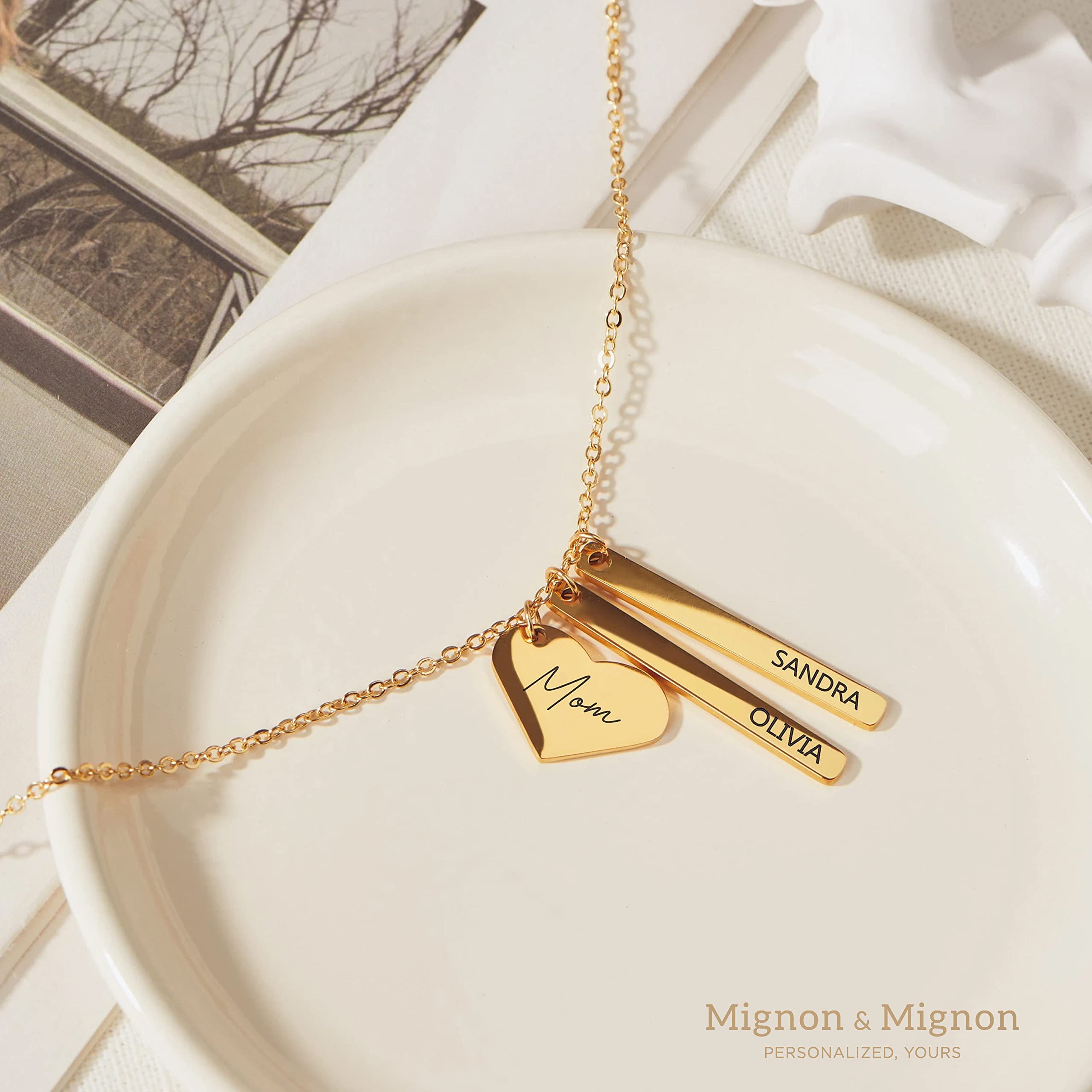 MignonandMignon Names Necklace