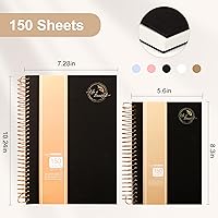 Vista 20 de Yoment Small Spiral Notebook,300 Pages Hardcover Spiral Notebooks,5.5”x 7.5”College Ruled Notebook,A5 Spiral Bound Journal,Hard Cover Notebooks for
