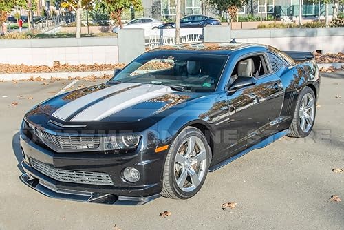 Miniatura 2 de Repuesto para Chevrolet Camaro LT LS SS 2010-2015  Par de extensión de panel basculante de faldas laterales estilo ZL1 (fibra de carbono)