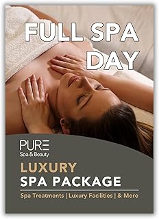 PURE Spa & Beauty Deluxe Spa Day for 1 - Spa Day Experience with 3 Diffe...