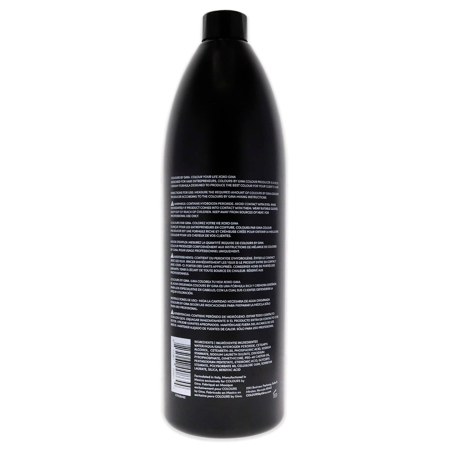 Colours By Gina Colour Producers Creme Developer 10 Volume by Colours By Gina for Unisex - 33.8 oz Cream