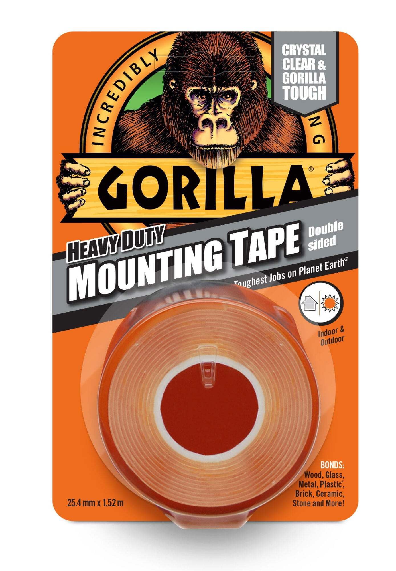 GORILLA GLUE EUROPE LTD Duct Tape, 1.52m x 25.4mm, Clear