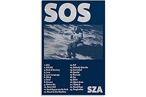 CSXCLYA SZA Poster SOS Album Cover Posters and Room Aesthetic Decor (12x18inch/30x45cm)