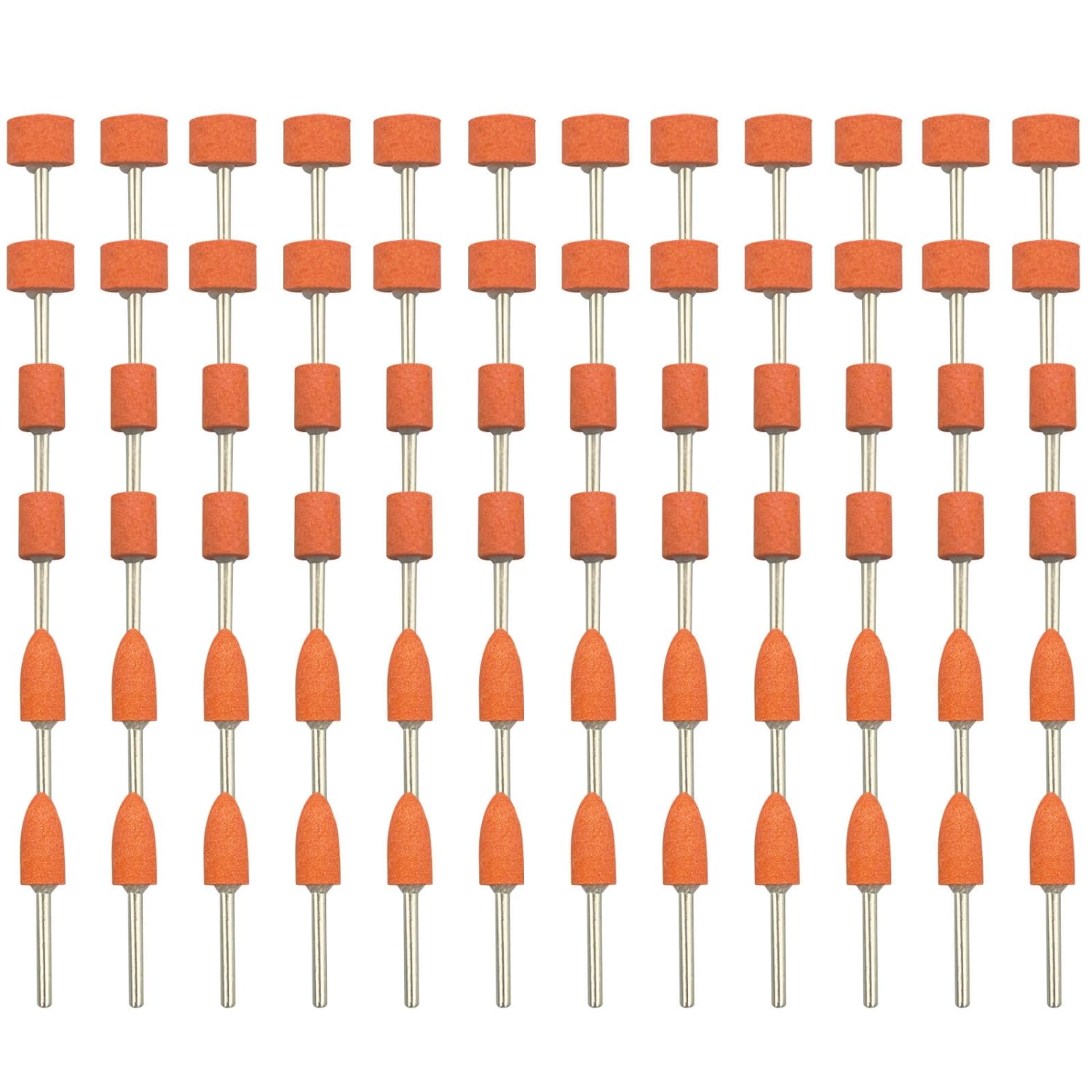 Sanding Bits for Dremel Rotary Tool,Grinding Stone Sanding Drill Bits with 1/8-in Shank, Aluminium Oxide Abrasive Buffing Wheels Tough Enough to Metal Rust Removal,Sharpening(72 Pieces)
