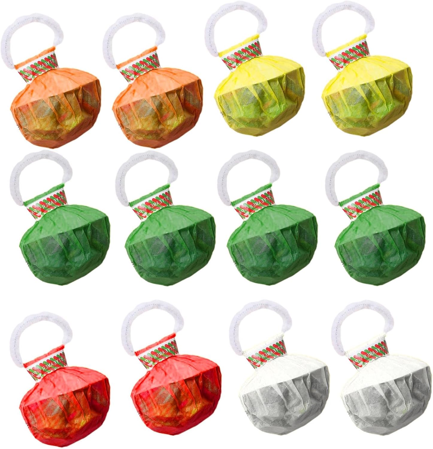 20 Pack Hand Throw Streamers, MultiColor Hand Throw