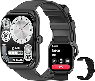 Peje smartwatch masculino à prova d'água 1atm 2.01" tela quadrada f