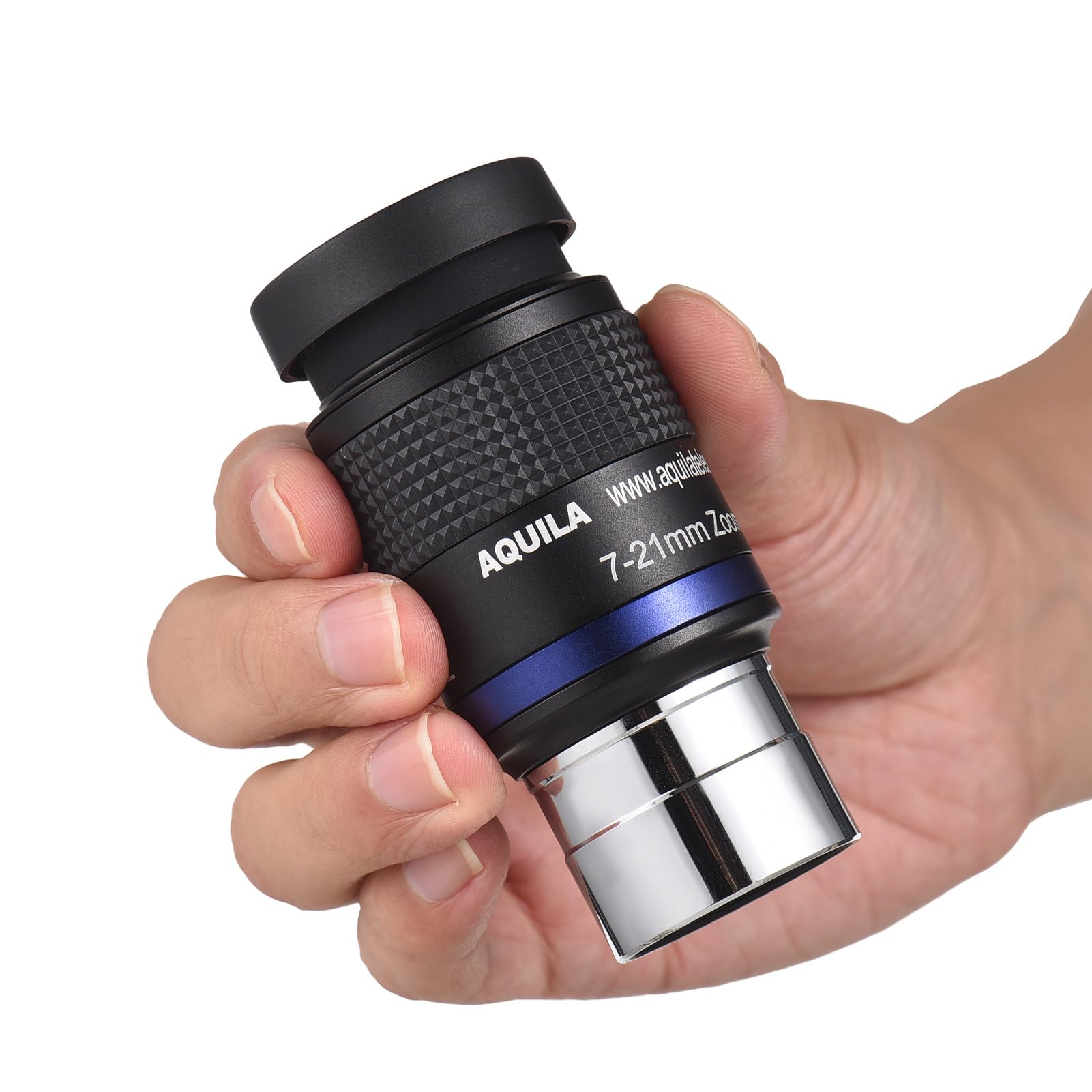 Cet oculaire zoom entièrement métallique 7-21 est un oculaire télescopique haute résolution, oculaire entièrement métallique zoom 7-21 pouces, grossissement élevé, accessoire pour télescopes