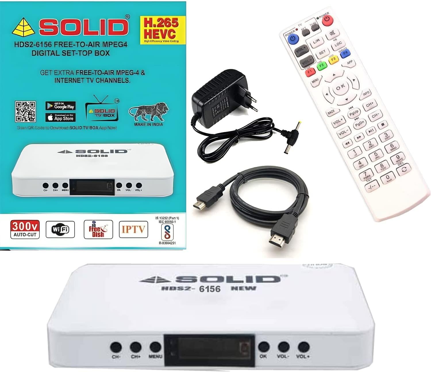 Tech-Unique Presents New Updtaed 2024 H.265 HEVC Support Solid HDS2X-6156DLX DVB-S2X H.265 HD FTA Set-Top Box