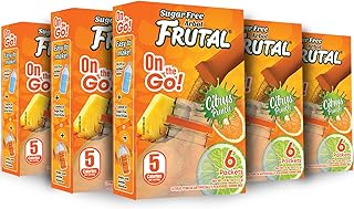 Frutal On-The-Go! | Powdered Drink Mix Citrus Punch Flavored - Sugar Free! – (30 Count of Stick Packs)