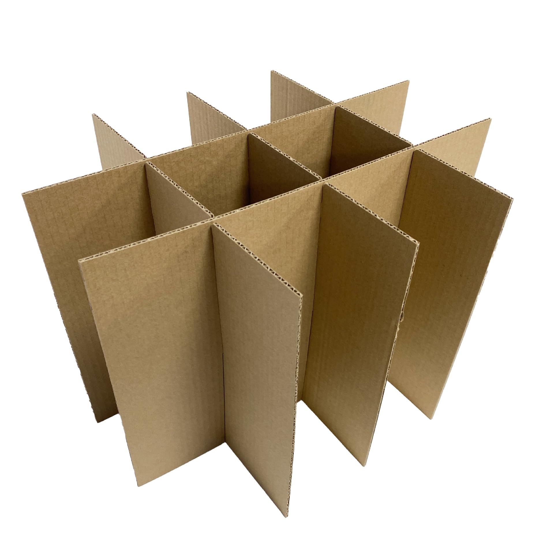 Photo 1 of 12 Sets Glass Divider Kits for Moving, Kitchen Moving Boxes Kit Glassware Dish Packing Move Boxes Kits, Cardboard Corrugate Dividers Fits in 16 x 12 x 12 Inch Box (Box Not Included)