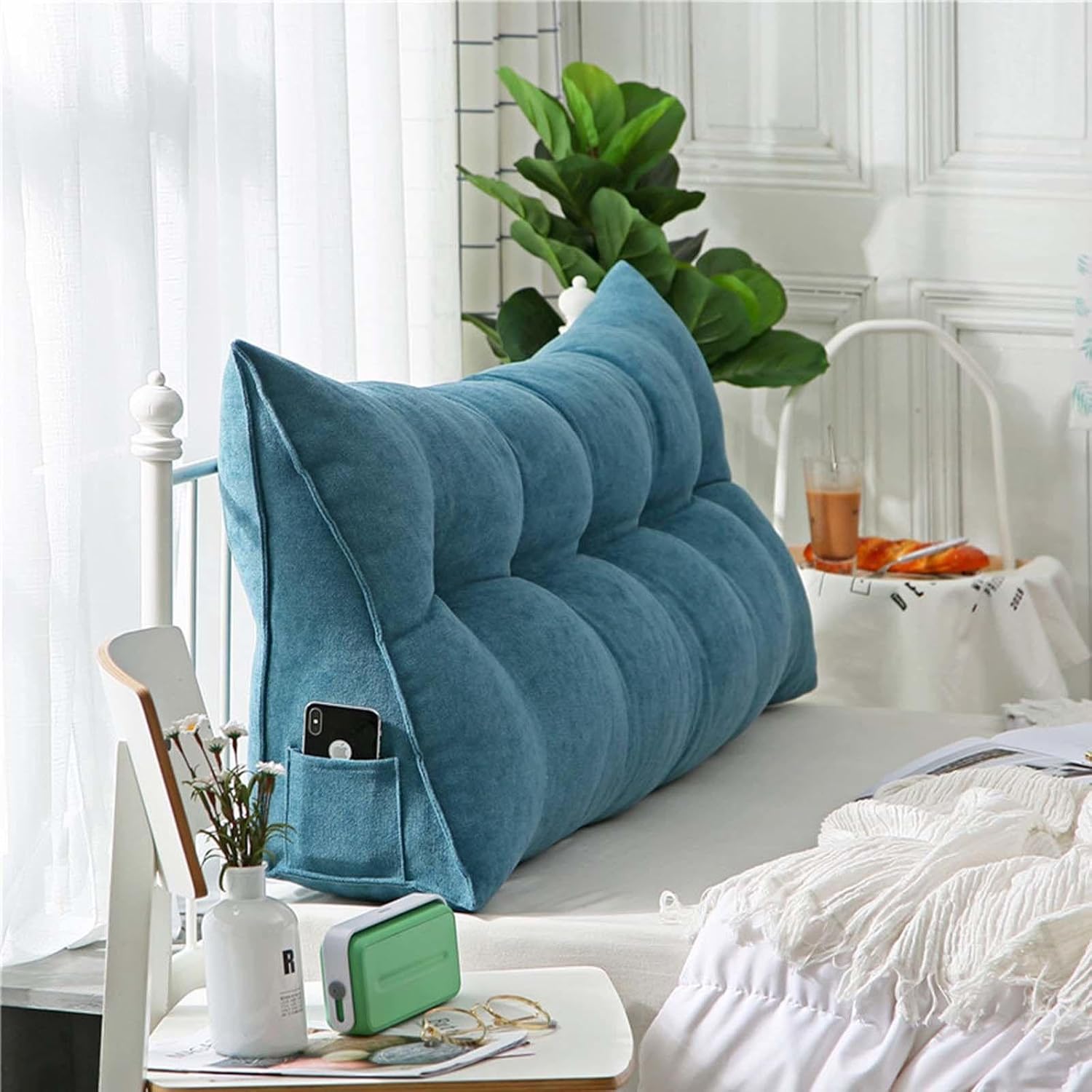 YWQJL Back Cushion Back Support Cushion Bed Sofa Long Cushion Reading