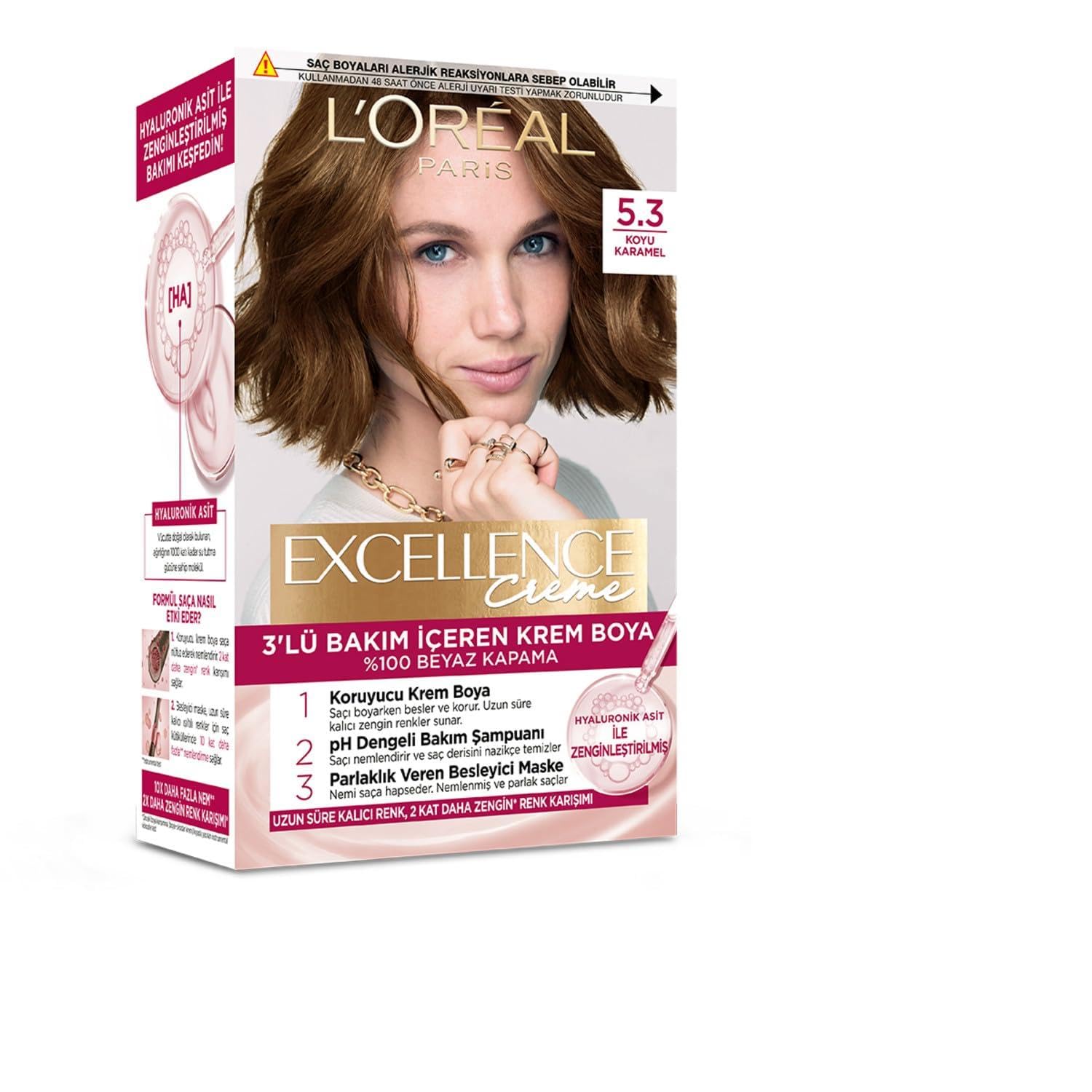Excellence Creme Saç Boyası 5.3 Koyu Karamel