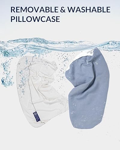 Miniatura 6 de Almohada cervical ergonómica para el cuello para dormir de lado y de espalda, almohadas de espuma viscoelástica de contorno para soporte de cuello y