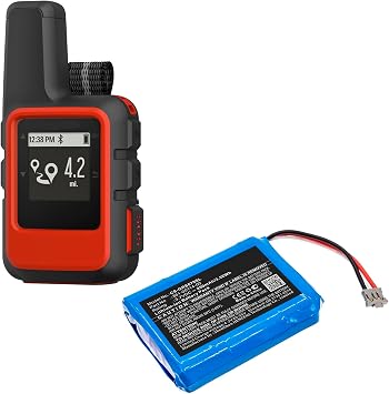 Replacement Battery for Garmin 010-01879-00,010-02602-01,inReach Mini,inReach Mini 2,361-00114-00,950mAh