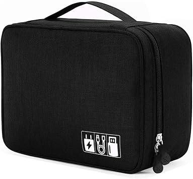 Travel Cable Organiser Bag Accessories Bag Travel Electronics Organiser 3 Layer Cables Case Universal Carry Travel Electronics for Flash Disk