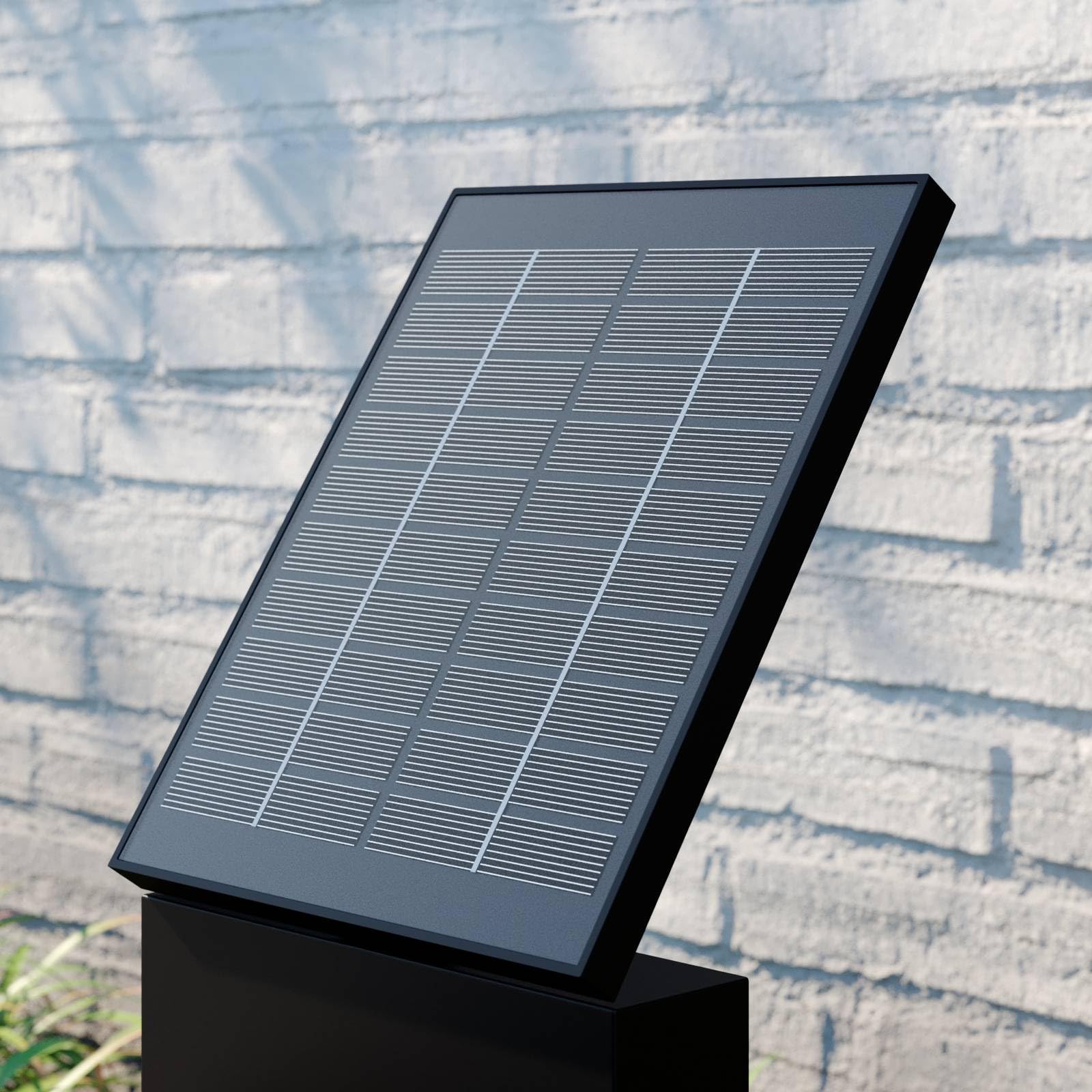 Lucande LED Solarleuchten Silvan mit Bewegungsmelder (spritzwassergeschützt (Modern) in Schwarz aus Aluminium (1 flammig,) - Solarlampe Solarleuchte Garten