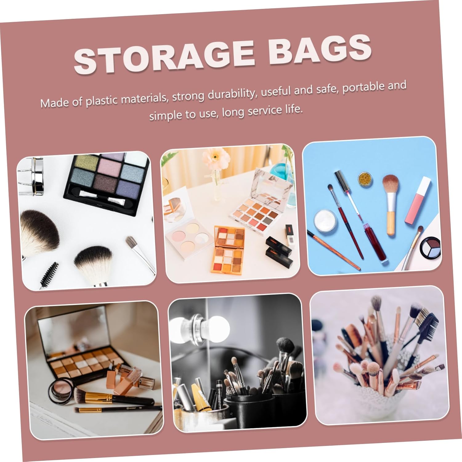 Macaron Color Makeup Case Mini Portable Carrying Suitcase for Women Travel Makeup Organizer Handle Compact Storage Bag for Essentials