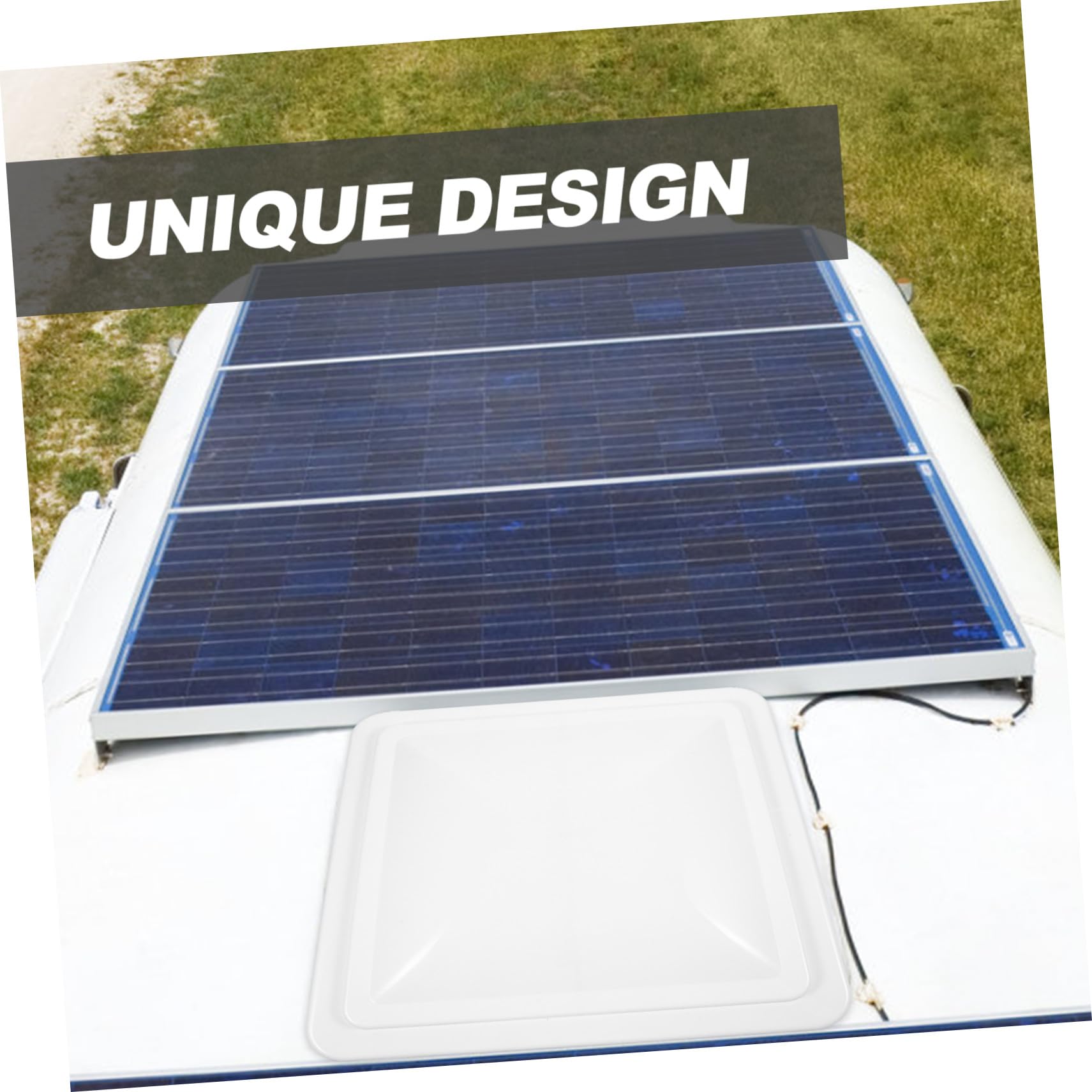 Copertura Ventilazione Camper in Resistente Isolante Pioggia e Calore Sostituzione Cofano Sfiato Tetto per Rimorchio e Motorhome Facile Installazione Design Moderno Bianco