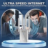 Vista 5 de Mejor Extensor de Señal WiFi 2026 - Extensor de Señal WiFi 6 Veces Más Rápido para el Hogar, Largo Alcance hasta 15,588 Pies Cuadrados, Repetidor