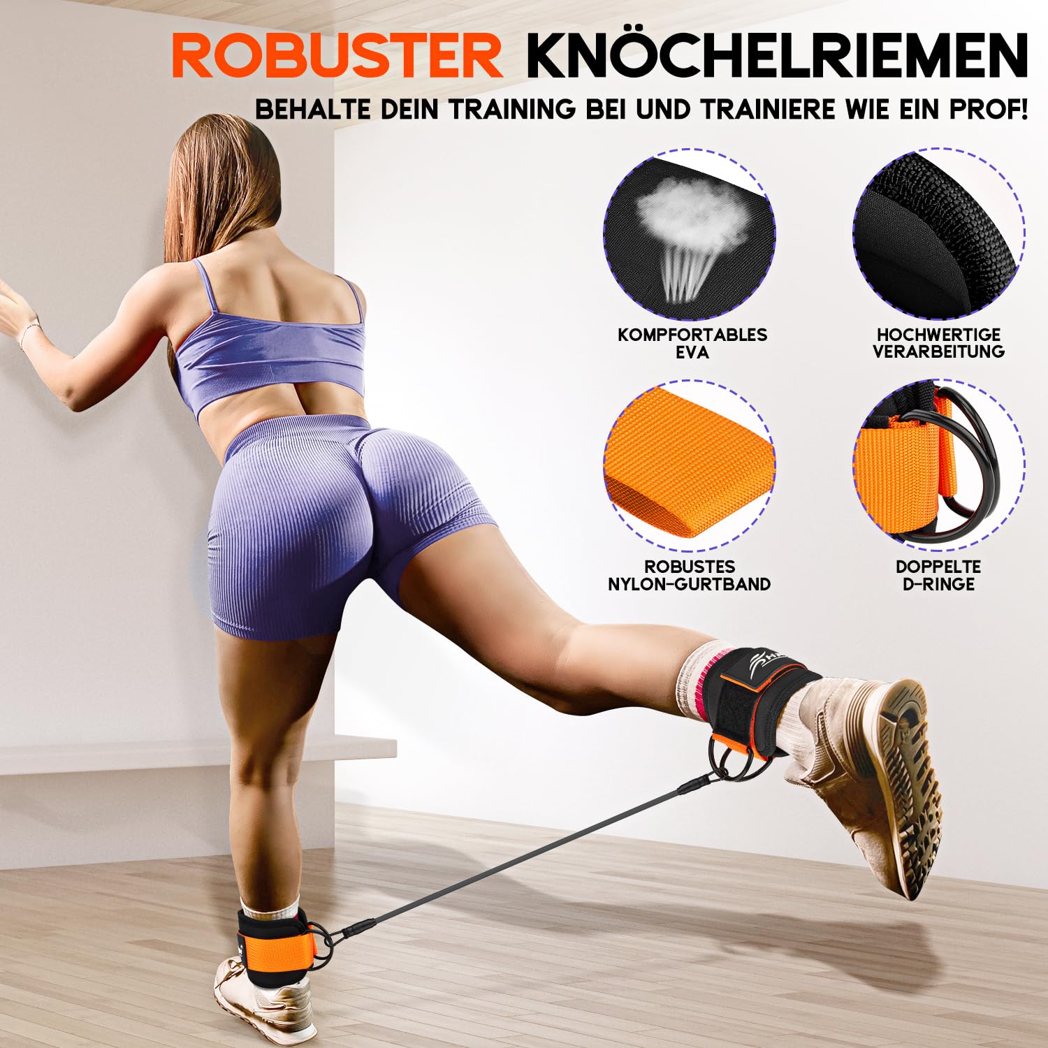 8x Resistance Band Oefeningen Voor Je Onderlichaam