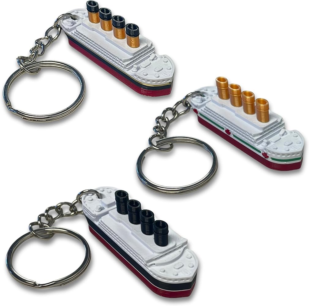 Amazon.com: 3-Pack Titanic Ship Keychain, Titanic Backpack