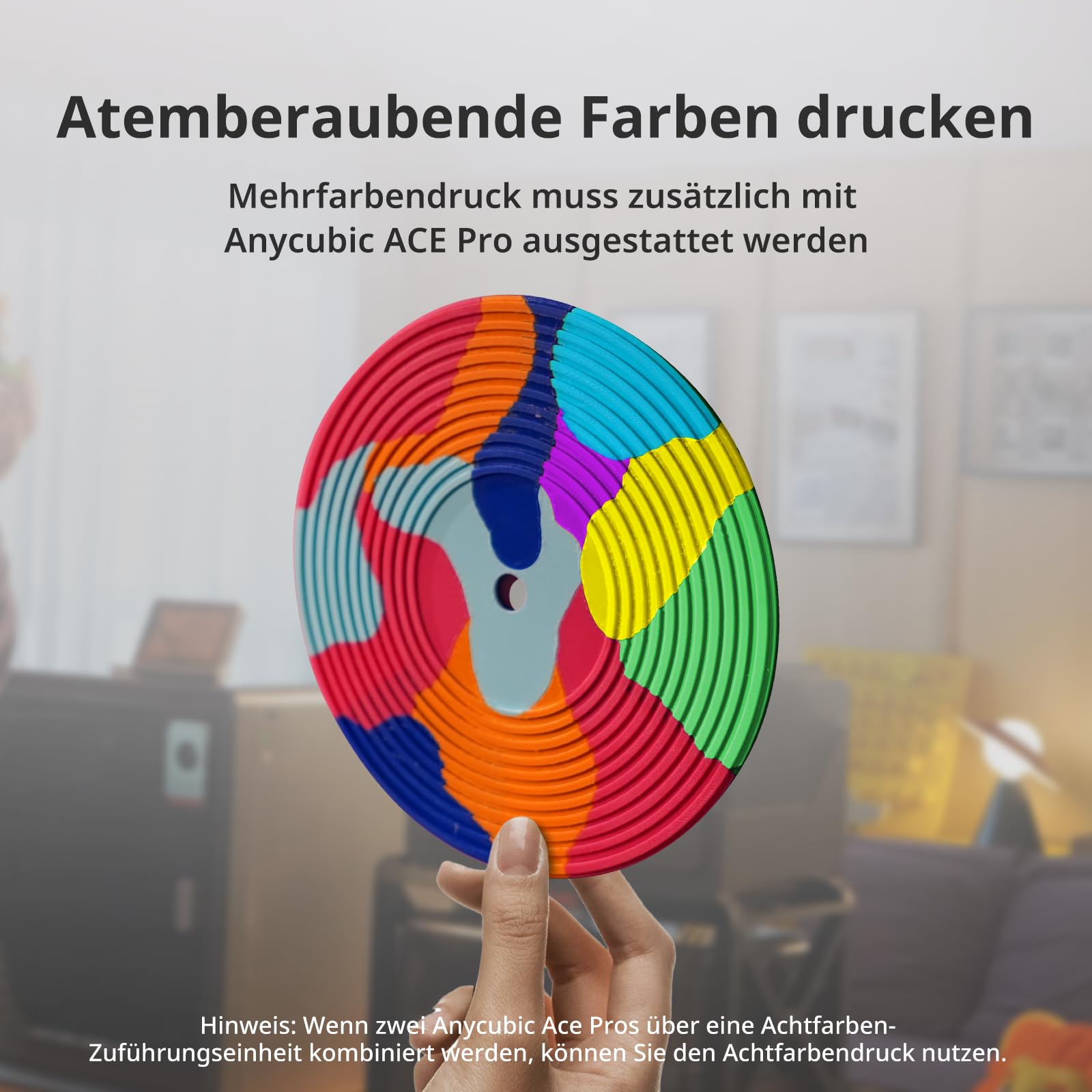 Anycubic Kobra S1 3D-Drucker, 600 mm/s Hochgeschwindigkeit, Schnell Abnehmbares 320 °C Hotend, Optionaler Mehrfarbendruck über ACE Pro, Druckgröße 250 x 250 x 250 mm
