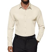 Lion Nardo Slim Fit Dress Shirts for Men Stretch Stain Proof Long Sleeve Wrinkle Free Button Down Shirt Business Formal Shirt