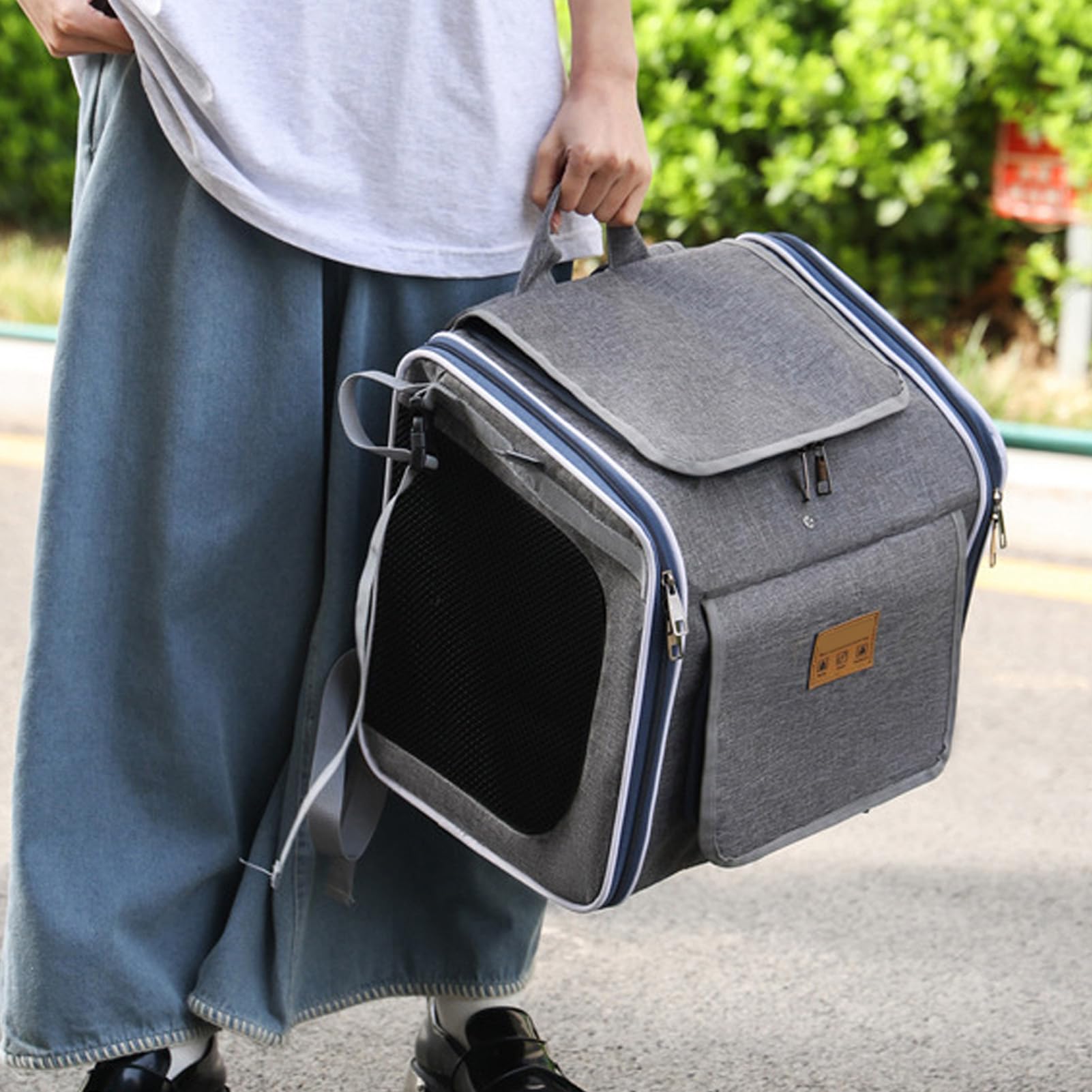 Cesta Para Perro De Bicicleta Portabicicleta Para Mascotas En El Manillar | Mochila Elevadora Para Mascotas En Bicicleta Para Paseos Senderismo Compras Entornos Urbanos Y Naturales Viajes Y