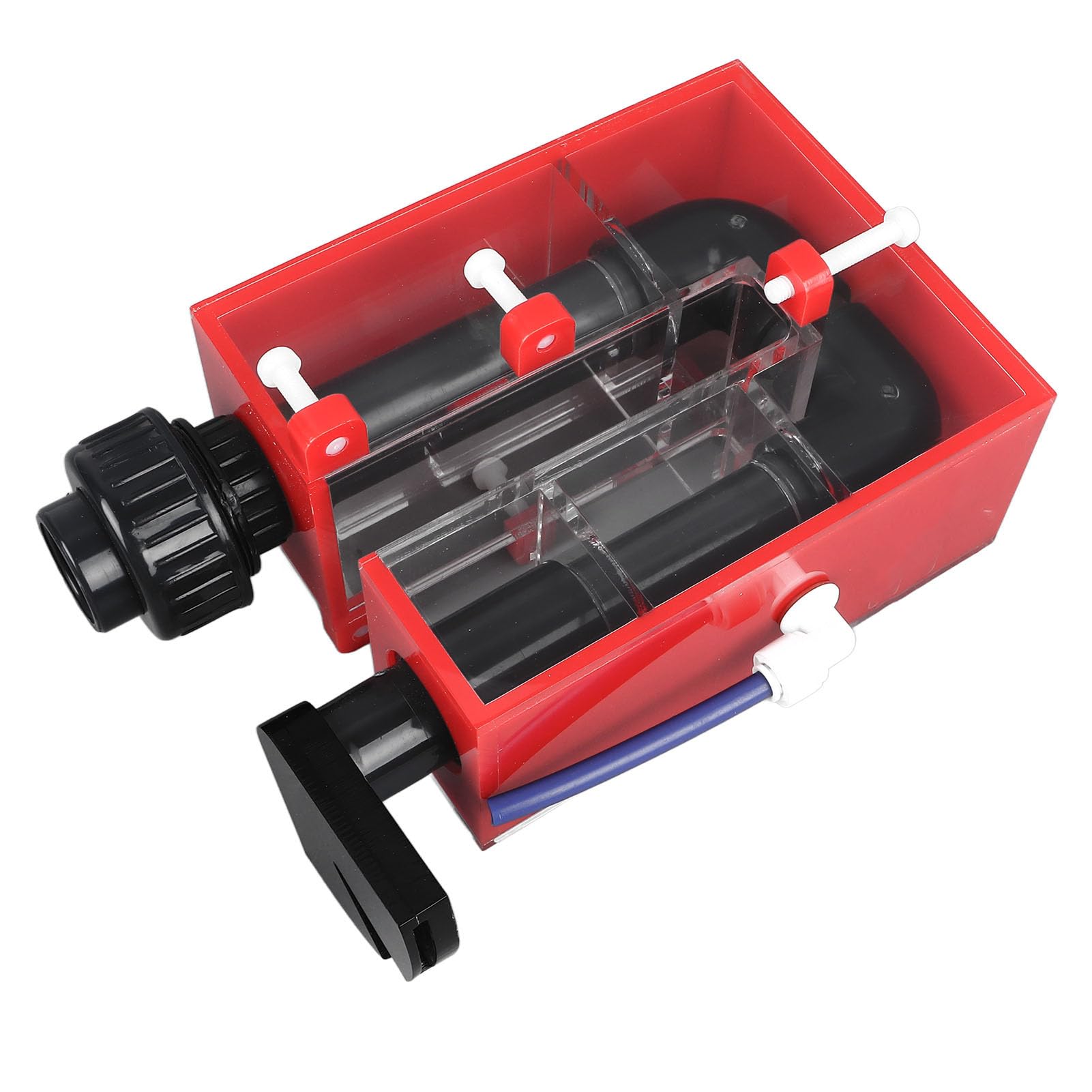 Zerodis Pompa Aeratore per Acquario per Acquario, Filtro per Vasca per Pesci Montato a Parete, Efficiente di Circolazione dell'Acqua per Serbatoi di Acqua Dolce e Salata, Scatola di Troppopieno in