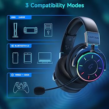 Amazon.co.jp: ゲーミングヘッドセット ワイヤレス 2.4GHz