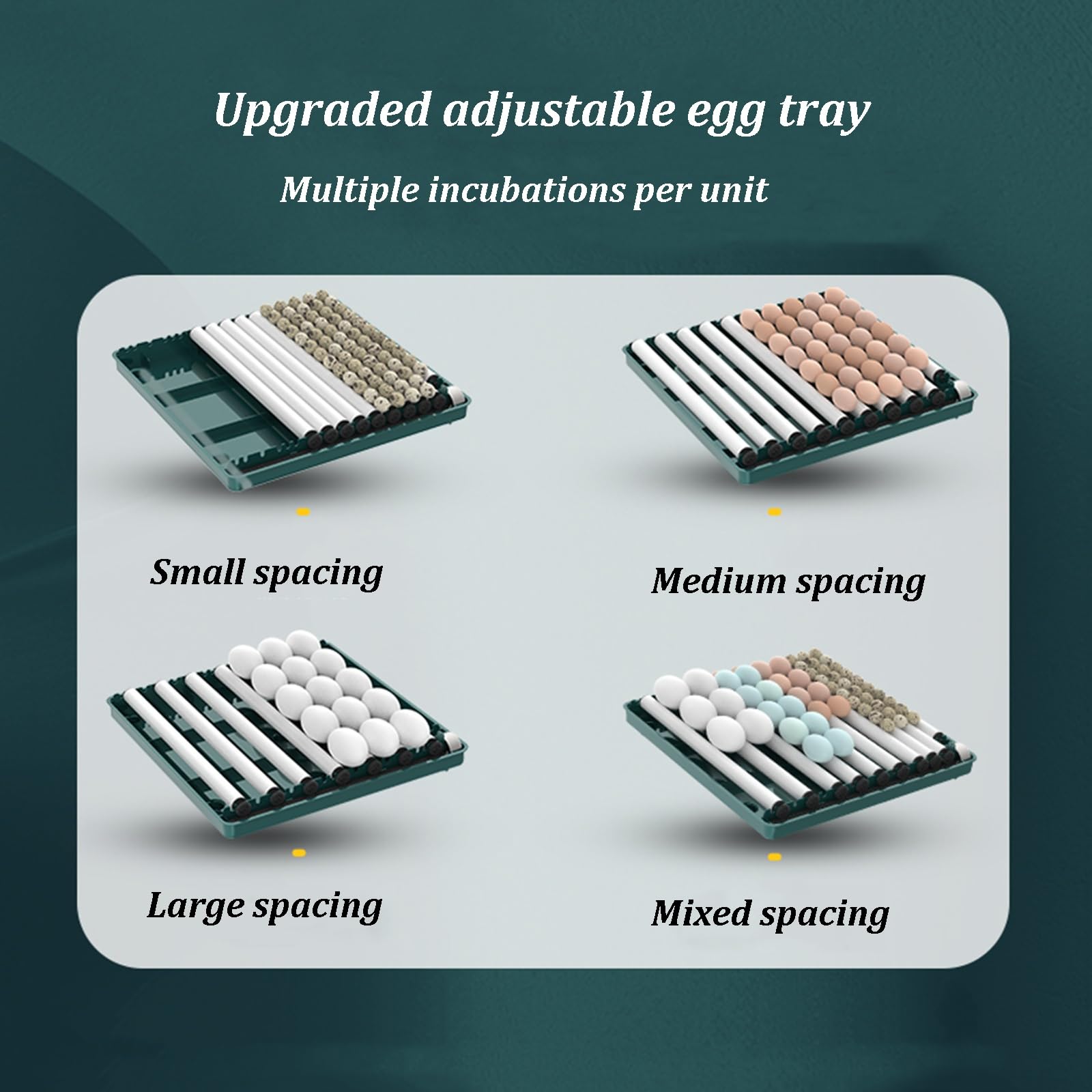 Incubatrici per Uova da Cova, Incubatrice per Uova con Indicatore di umidità, Specchiatore per Uova, Girauova Automatico, Incubatrice Automatica per Uova da Cova(9eggs)