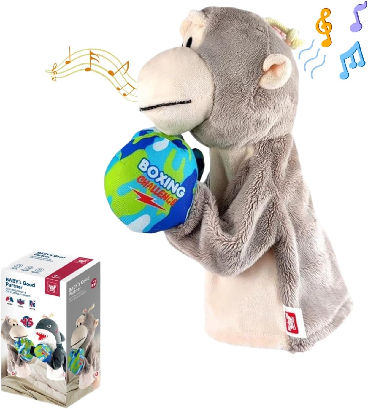 Animal Boxing Hand Puppet Toy Kung Fu Animal Toy Husky