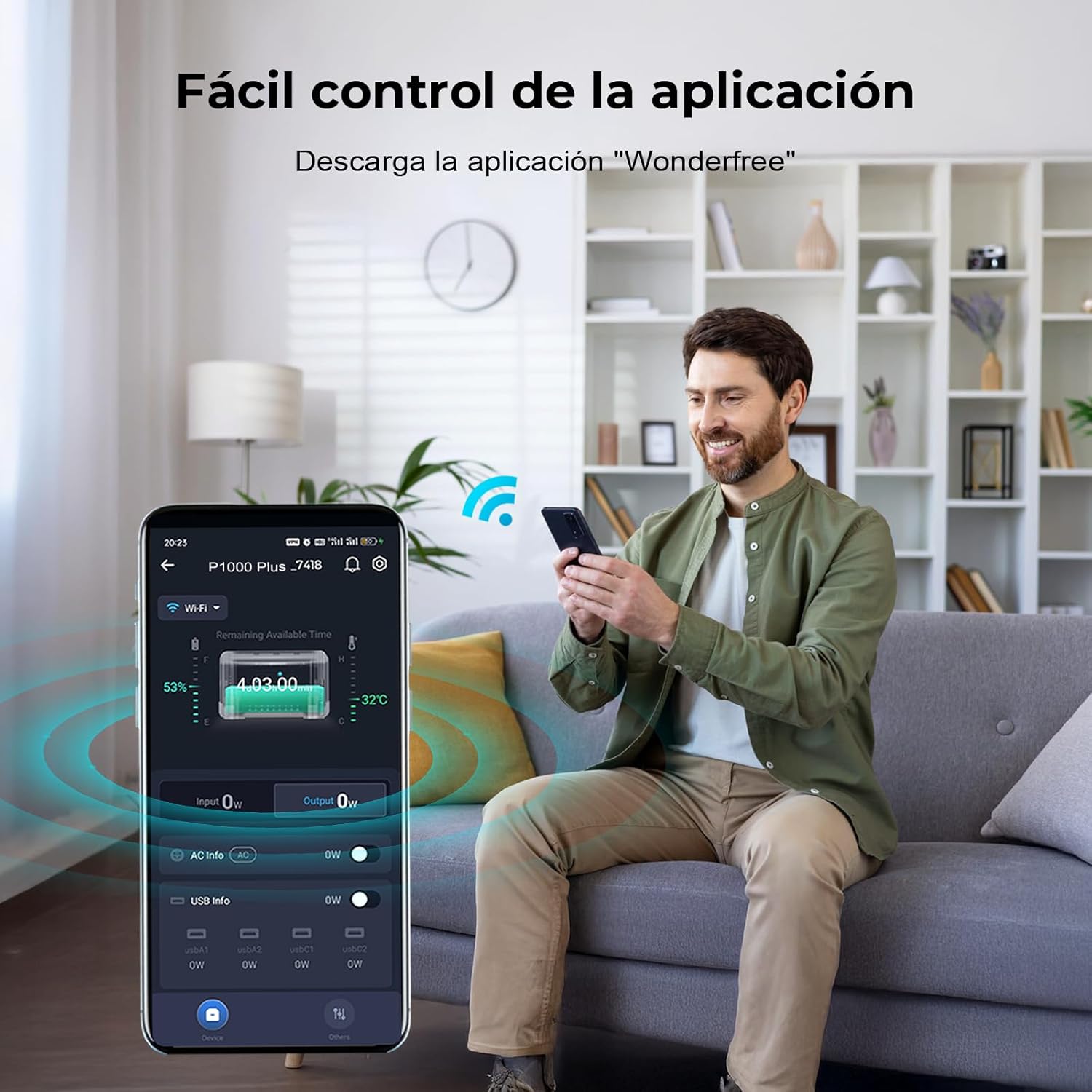 OUKITEL P1000 PLUS app control interface