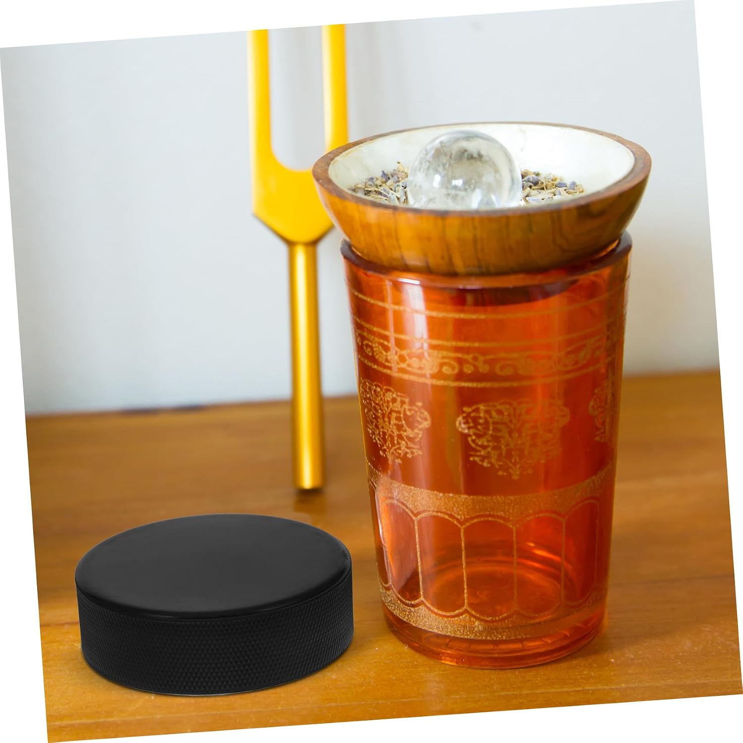 Black Rubber Tuning Fork Activator and Prolonged Sound