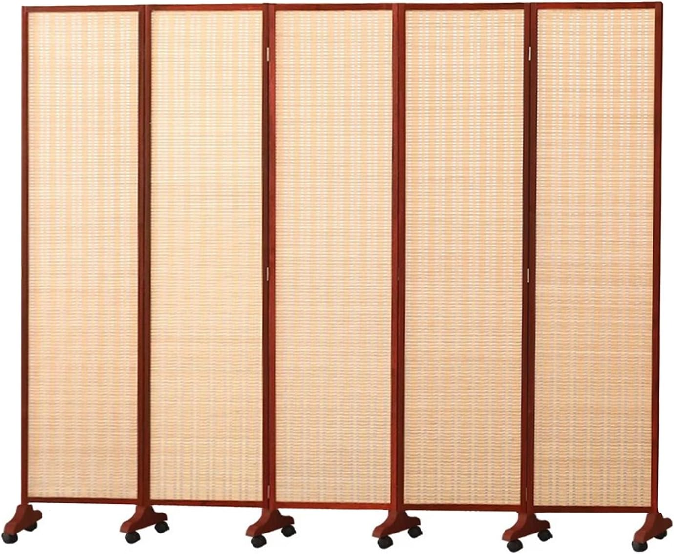 Rolling Privacy Divider for Dorm/Rooms/Office, Classroom Privacy Shields with Wheels Base, Folding Wall Partition 4 5 6 Feet Tall for Restaurant, Studio & Conference (Color : 6