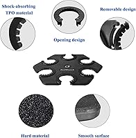 Vista 3 de Soporte hexagonal para micrófono múltiple con cable e inalámbrico, compatible con adaptador de soporte de micrófono de 5/8 pulgadas 3/8 pulgadas