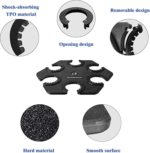Miniatura 3 de Soporte hexagonal para micrófono múltiple con cable e inalámbrico, compatible con adaptador de soporte de micrófono de 58 pulgadas 38 pulgadas para