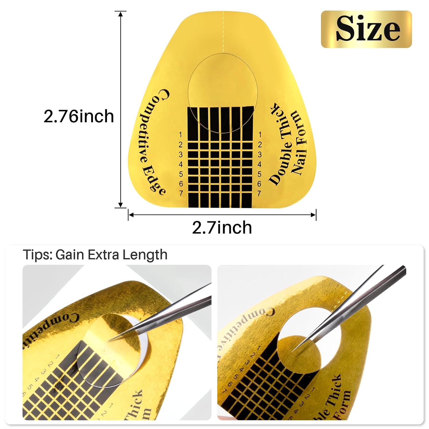 200 Nail Forms for Builder Gel - Durable Nail Extension Forms for Acrylic Nails, Paper NailForms Stickers for Sculpting Almond Coffin Shapes, NailSupplies for Home & Salon