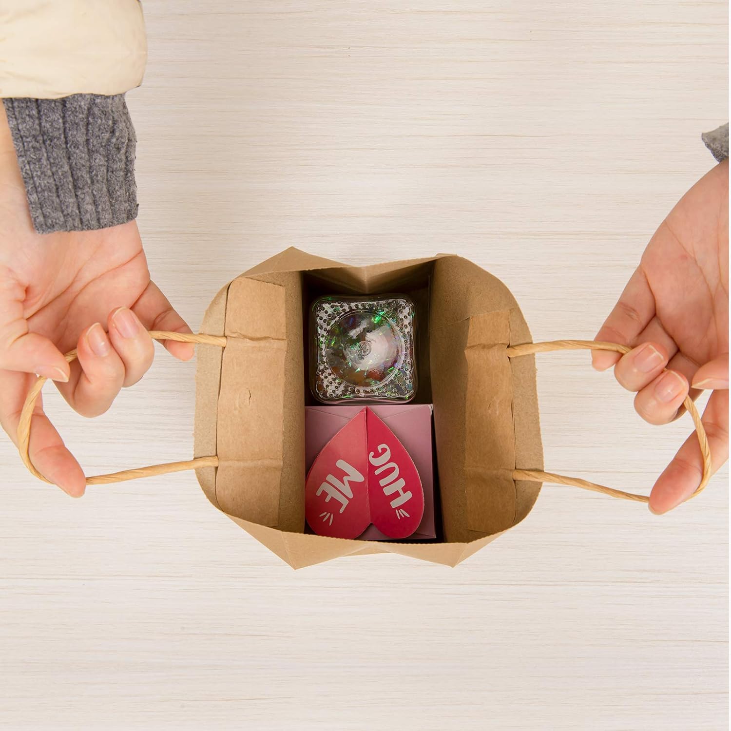 Whaline 16Pcs Thank You Party Bags Gold Foil Kraft Paper Gift Bags Brown Paper Bags with Handle Party Favor Bags for Wedding Birthday Baby Shower Party Favors 6.3 x 8.7 x 3.1inch, 4 Styles - Image 7