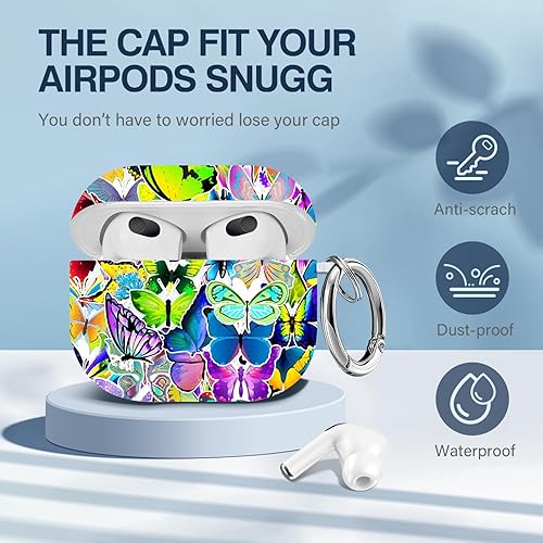 Vista 206 de Maxjoy for AirPods 2nd Generation Case, Unique Design Hard Protective Shockproof Airpods Case Cover with Keychain Compatible with Apple AirPods Sea