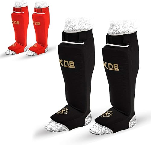 Xn8 MMA Shin Guards - Foam Support Instep Pads For Kickboxing, Muay Thai, Boxing