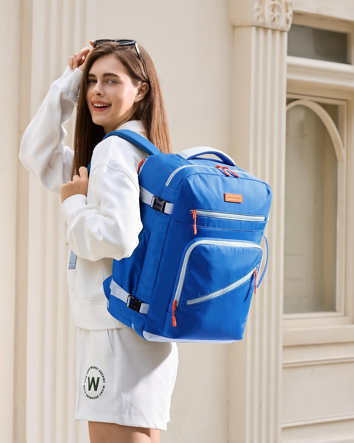  40L Travel Backpack for Women Men, Airline Approved Carry On Luggage, Multi-Pocket TSA Personal Item Bag fits 17 Inch Laptop, Waterproof Weekender Overnight Suitcase Travel Essentials thumbnail