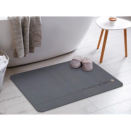 Amazon.com: Diatomaceous Earth Bath Mat Diatomite Stone Bath Mat Fast ...
